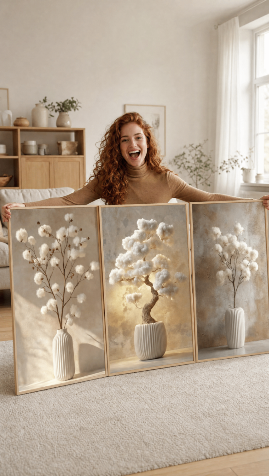 Cotton Light — Triptych