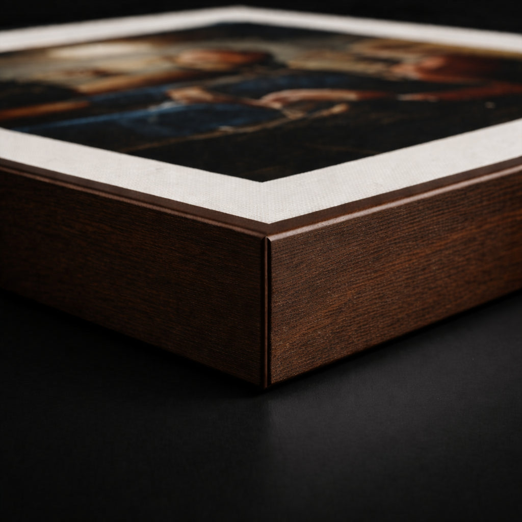 Dark Brown Wood frame